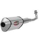 Escapamento Gemoto Racing 3 Trioval Biz 125 2005 - 2008 Cromado Ponteira
