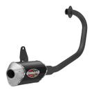 Escapamento Gemoto Racing 3 Trioval Curva Preta Titan 160 / Fan 160 2016 À 2022