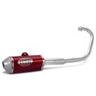 Escapamento Gemoto Racing 3 Trioval Titan Esd 150 2004 - 2008 Cromado Ponteira