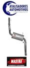 Escapamento intermediario SANTANA/QUANTUM ..91 Original -Mastra VW0303M