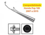 Escapamento Pop 100 2007 a 2015 Modelo Original Silencioso Escapamento Pop 100 2007 a 2015 Modelo Original Silencioso
