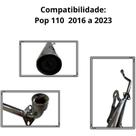 Escapamento Pop 110 2016 A 2023 Cromado Modelo do Original Silencioso Escapamento Pop 110 2016 A 2023 Cromado Modelo do Original Silencioso