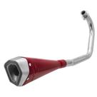 Escapamento Pro Tork Serie S Titan 125 Ks 2000 À 2004 Fan 125 2004 À 2008 Curva Cromada