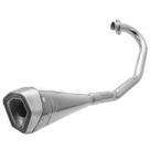 Escapamento Pro Tork Serie S Titan Fan 150 2009 Fan 125 2009 À 2014 Curva Cromada