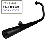 Escapamento Titan 150 Esd 2004 Á 2008 modelo do original silencioso Preto fosco
