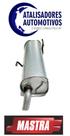 Escapamento Traseiro PEUGEOT 206 1.4 8V HATCH 2004 2005 2006 2007 2008 2009 Original -Mastra PG6816T