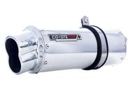 Escape / Ponteira Coyote RS5 Boca 8 Aluminio Oval - CBX 250 Twister até 2008