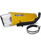 Escape / Ponteira Coyote RS5 Boca 8 Aluminio Oval Dourado - Tornado 250 XR - Honda