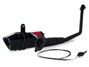 Escape / Ponteira Coyote TRS 2 Way + Mais JUNIOR 20cm em Alumínio - YBR 125 Factor 2009 até 2016 - Yamaha