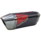 Escape / Ponteira Coyote TRS 200mm em Alumínio - DK 160 Ano 2022 em Diante - Haojue - Preto