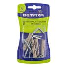 Escápula Zincada 4,4x70mm com Bucha 08mm com 4 Peças - Bemfixa