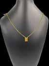 Escapulário 1mm cruz - banhado a ouro 18k