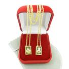 Escapulário 60cm NS Carmo e SC Jesus Folheado Ouro 18k Gg104