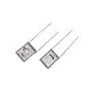 Escapulário caixa zircônia orixá xangô banhado a rhodium