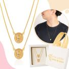 Escapulário Colar Banhado a Ouro 18k Feminino Anjo da Guarda