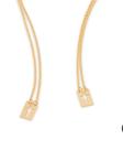 Escapulário cruzes banhado a ouro 18k Cód. 5319116800 TAM 68 CM