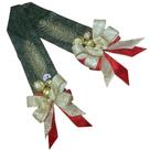 Escapulário de Natal Fita Decorativa de Tecido e Laço de Veludo Luxuoso para Porta Feito à Mão - RIKABUNI Escapulário de Natal Fita Decorativa de Tecido e Laço de Veludo Luxuoso para Porta Feito à Mão - RIKABUNI