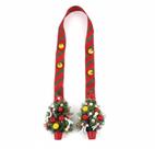 Escapulário de Porta Natalino Árvores de Natal Frutos Laços 2m Escapulário de Porta Natalino Árvores de Natal Frutos Laços 2m