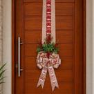 Escapulário Decorativo Natalino Merry Christmas 3M Rosa Gold