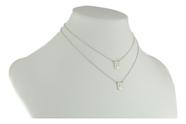 Escapulário Em Ouro Branco 18k 750 Cadeado Dupla Face 60 Cm