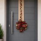Escapulário Enfeite Árvore Natal Pick Decoração Porta 2,5m