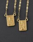 Escapulário Fem. Ouro 18k Piastrine 1.3 60cm Df Joie Joia Dourado