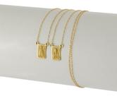 Escapulário Masculino Ns Aparecida Sagrado 60 Cm Jd Ouro 18k Dourado