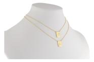 Escapulário Masculino Ouro 18k 750 Cadeado Dupla Face 60 Cm