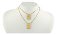 Escapulário Masculino Ouro 18k 750 Tradicional Gg 60 Cm