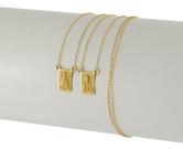 Escapulário Masculino Ouro 18k Js Ns Aparecida Sagrado 60 Cm