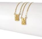 Escapulário Masculino Piastrine 1.3 70 Cm Dupla Fac Ouro 18k