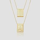 Escapulário Masculino Veneziana 70cm Fina Deus é Fiel Com Oração Banhado a Ouro 18k Escapulário Masculino Veneziana 70cm Fina Deus é Fiel Com Oração Banhado a Ouro 18k