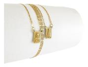 Escapulário N S Aparecida Piastrine 1.3 60 Cm D F Ouro 18k