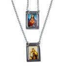 Escapulário Nossa Senhora do Carmo Aço com Inox 1,5x32cm