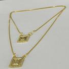 Escapulário (O Senhor Te Abençõe e Te Guarde) Banhado em Ouro 18k e Cravejado - 60cm Escapulário (O Senhor Te Abençõe e Te Guarde) Banhado em Ouro 18k e Cravejado - 60cm