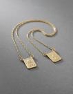 Escapulário Ouro 18k 750 Iemanjá E Sagrado 80 Cm. Novidade! Dourado