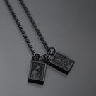 Escapulário preto masculino/ Colar homem religioso