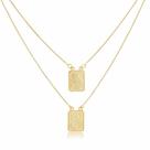 Escapulário Santa Rita de Cassia Folheado a Ouro 18k - 60cm