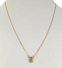 Escapulário São Jorge E Sagrado Piastrine Df 60 Cm Ouro 18k 750