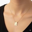 Escapulário Sofisticado Banhado Ouro 18k Nossa Sra Carmo