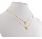 Escapulário Tradicional 1 Medalha 8x12 Df Ouro 18k 750 Amarelo