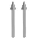 Escariador De Alta Velocidade Cônico De 6,4mm com 2 Unidades - 26150125AC000 - DREMEL