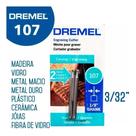 Escariadores Circulares Gravação 3/32 (2,4mm) Dremel 107 2un 26150107AE