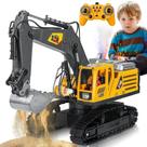 Escavadeira de controle remoto FUYLE 14 canais 2,4 GHz RC Digger