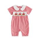 Escavadeira de manga curta Romper RSRZRCJ Summer Baby Boy vermelha 6-12M Escavadeira de manga curta Romper RSRZRCJ Summer Baby Boy vermelha 6-12M