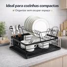 Escorredor Compacto Porta Pratos Talheres Cozinha