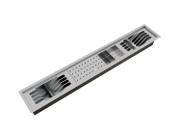 Escorredor Completo Calha Úmida Kitchen Slim 5 Módulos 100cm Escorredor Completo Calha Úmida Kitchen Slim 5 Módulos 100cm