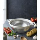 Escorredor de Aço Inox Redondo Com Alça e Pés Reforçado 24cm CIXB0