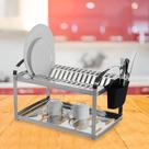 Escorredor de inox 100% antiferrugem 16 pratos com dispenser extra