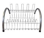 ESCORREDOR DE LOUÇA AÇO CROMADO COM SUPORTE PARA 5 COPOS 37,5x16x39,5CM 1/70